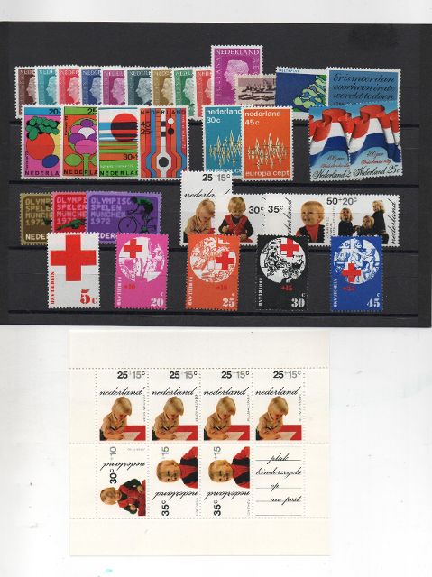 COLECCION SELLOS HOLANDA 1972